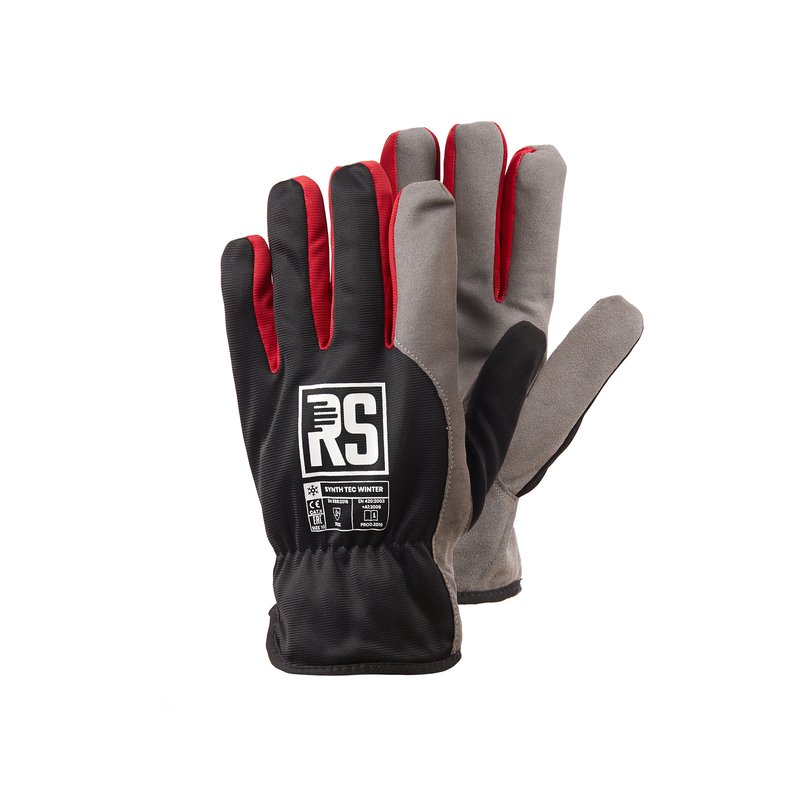 Rękawice Ocieplane RS Synth Tec Winter Rozm. 7 Czarne  /RS-Schutz