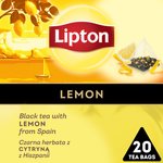 Herbata Lipton Piramidki Czarna Cytryna 20 Torebek