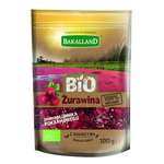 Bio Żurawina Suszona Z Sokiem Jabłkowym Bakalland 100g