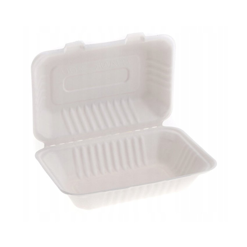 Pojemnik z Trzciny Cukrowej Menubox Półobiad 23x15,8cm A'50  /LoveNature
