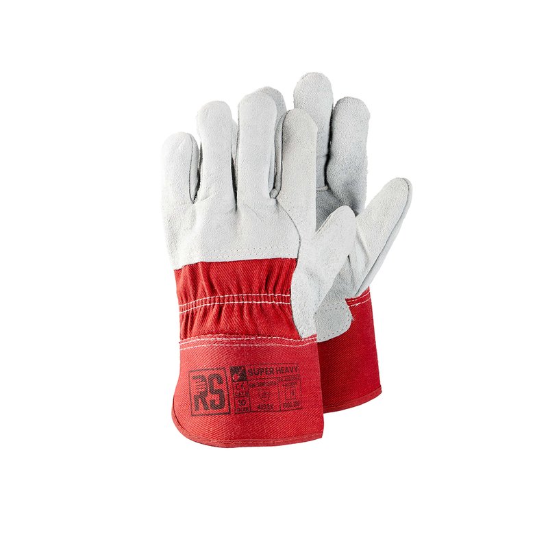 Rękawice RS Super Heavy Typu Doker Rozm.10 Czerwono-Białe  /RS-Schutz