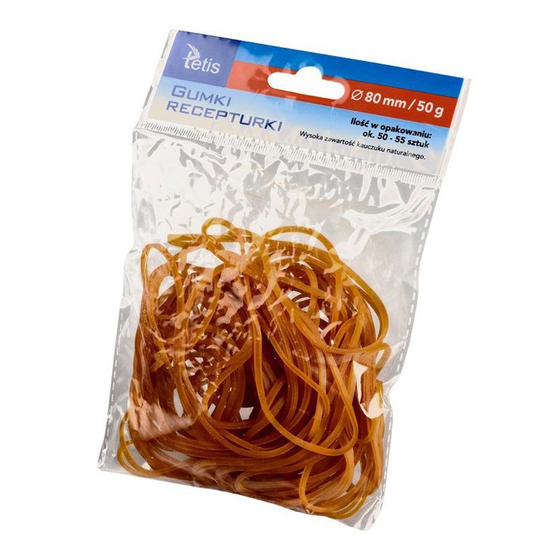 Gumki Recepturki Tetis 80mm 50g GG205-E