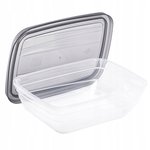 Prostokątny pojemnik na żywność Vedo 0,5L szary Curver