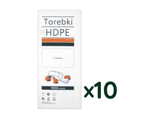 Woreczki HDPE 18/4/50 (Poniżej 15mic) A'1000 /Sarantis 10 opakowań