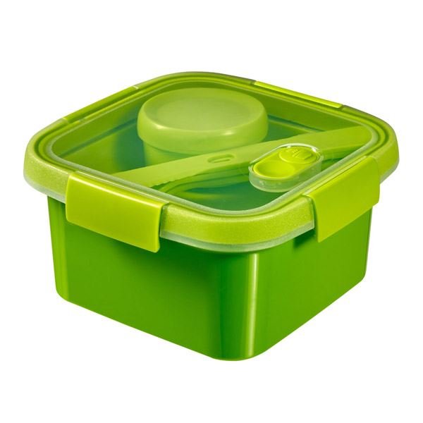 Curver Smart To Go Lunch Kit pojemnik kwadratowy 1,1L zielony
