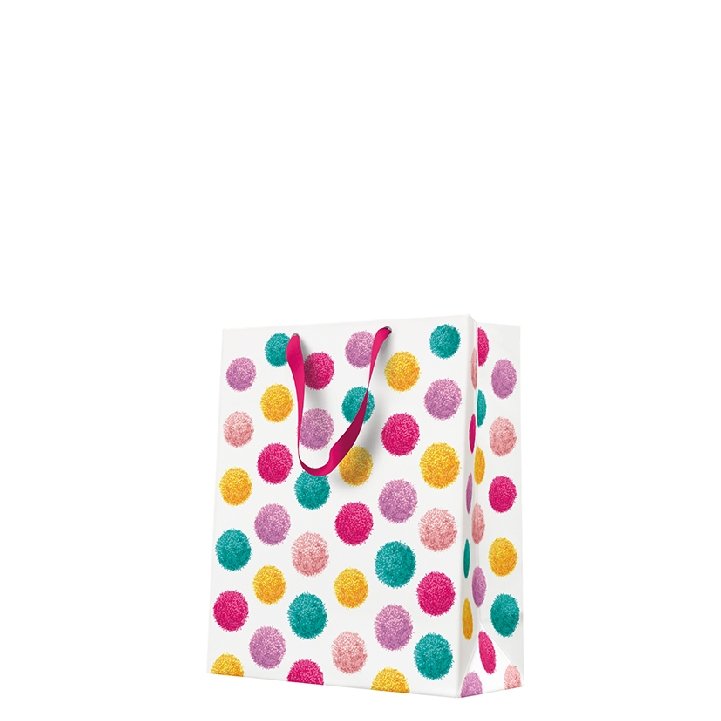 Torebka Ozdobna Standard (20x25x10cm) Colorful Pompoms /Paw