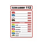 Znak TDC Tabliczka Telefonów Alarmowych  /TDC