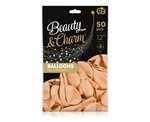 Balony Beauty&Charm, makaronowe łososiowe 12"/ 50 szt. /GoDan