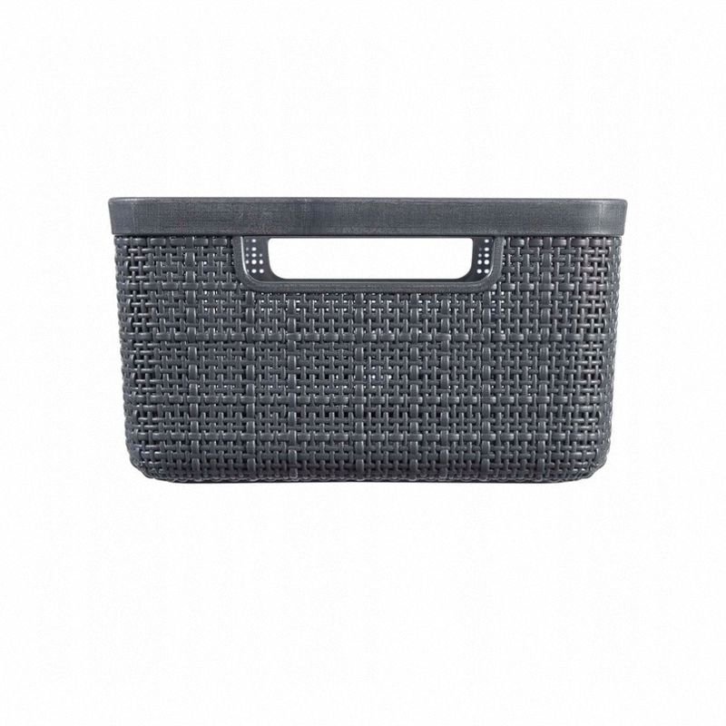 Koszyk Curver Jute rozmiar S odcień ciemny szary