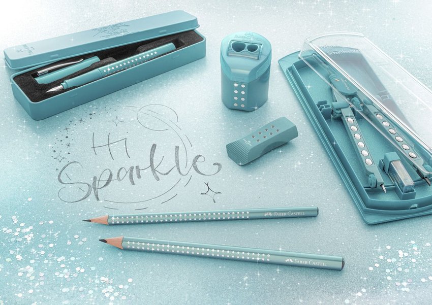 Ołówek Jumbo Sparkle Ocean Metallic  Faber-Castell