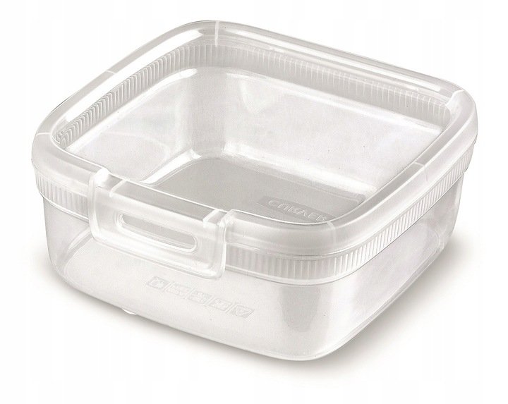 Pojemnik kwadratowy Curver Snap Box 0,9L transparentny