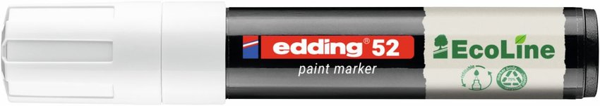 Marker olejowy na bazie wody e-52 EDDING EcoLine 4-15mm biały
