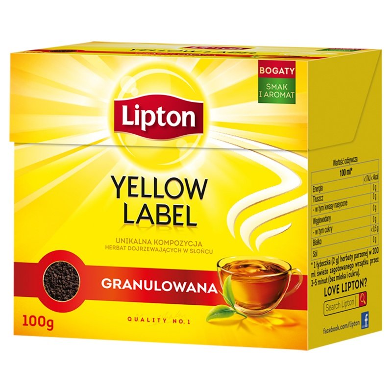 Herbata Lipton 100g Yellow Labell Granulowana