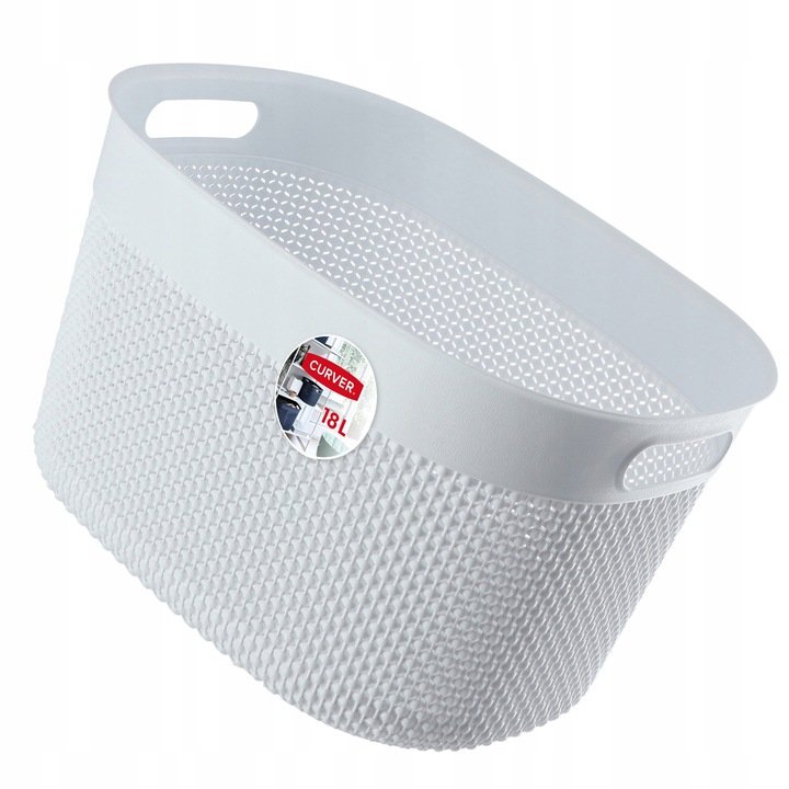 Kosz Curver Filo rozmiar L biały pojemność 18L