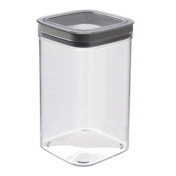 Curver Dry Cube pojemnik na sypkie 1.8L ciemnoszary transparentny