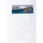 Ozdoba Dekoracyjna Plastikowa Gwiazda 7,5cm Boże Narodzenie /Craft With Fun