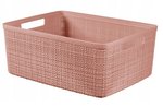 Kosz Jute M 12L pudrowy róż marki Curver 255194