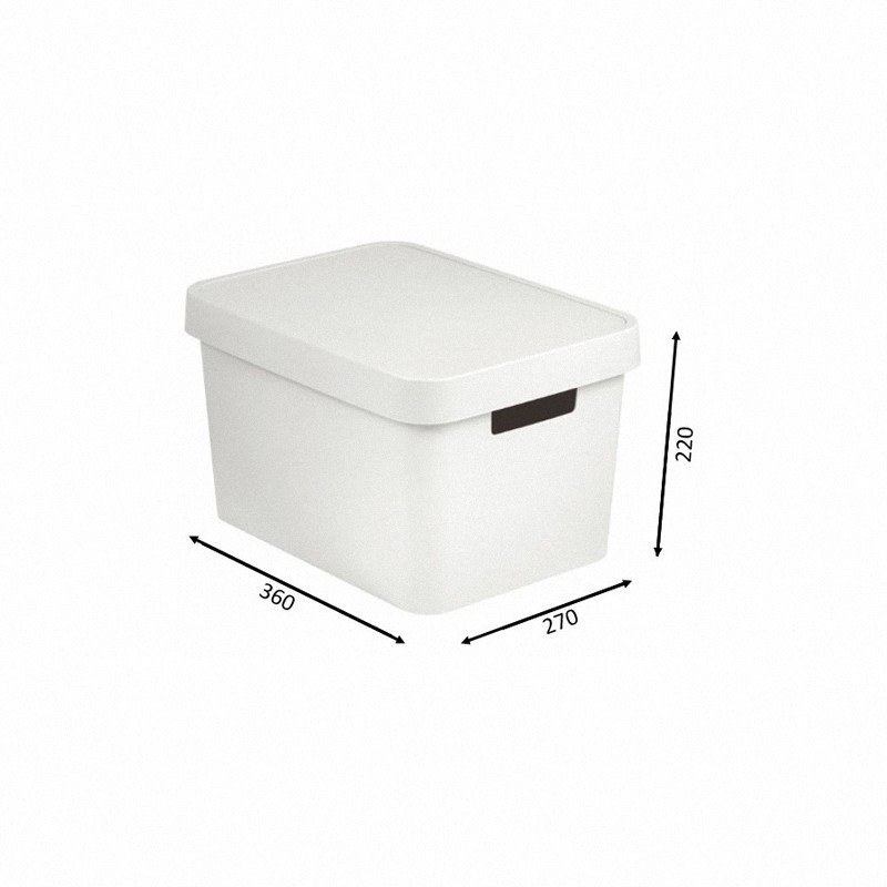 Pojemnik Infinity 17L z pokrywką biały Curver 229245