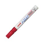 Czerwony marker olejowy Uni PX-20 z okrągłą końcówką