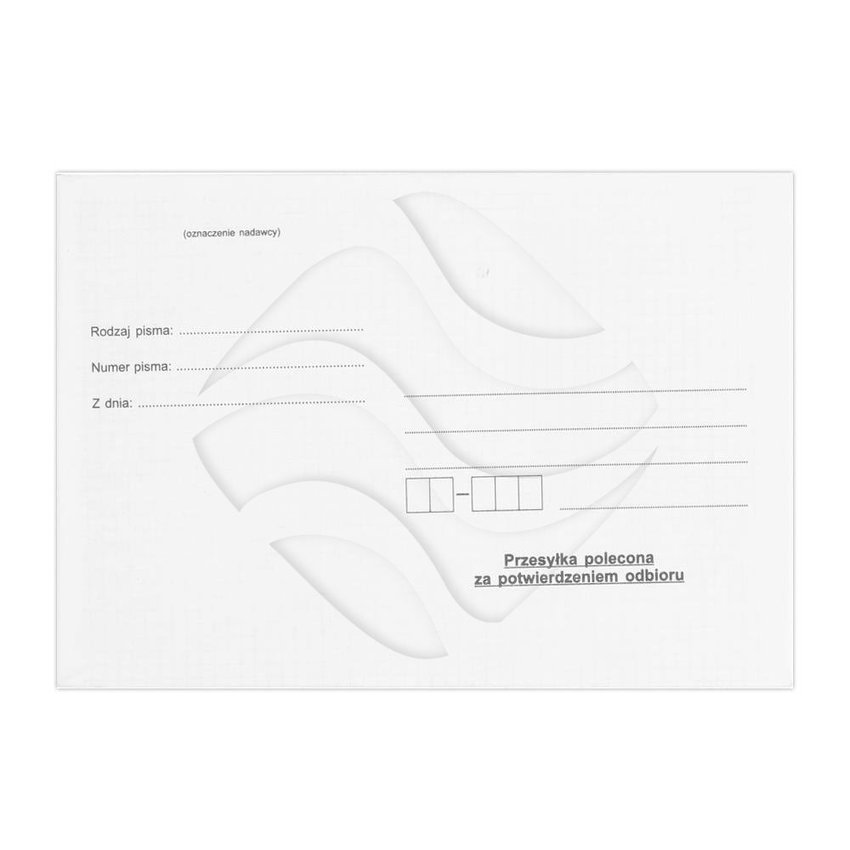 Koperta z Potwierdzeniem Odbioru KPA Samokopia A'100