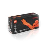 Rękawice Nitrylowe Bezpudrowe Emka 7.0 90 szt. Rozmiar XL Pomarańczowe  /