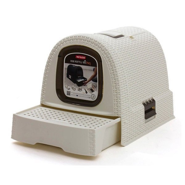 Kuweta dla kota Curver 198849 kremowy brązowy