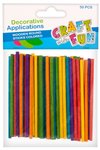 Patyczki drewniane dekoracyjne okrągłe kolorowe  /Craft With Fun 402526