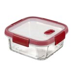 Szklane naczynie żaroodporne Smart Cook 0,7L czerwony Curver