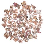 Naklejki Winylowe Świąteczne 64szt Vintage Pink /DpCraft