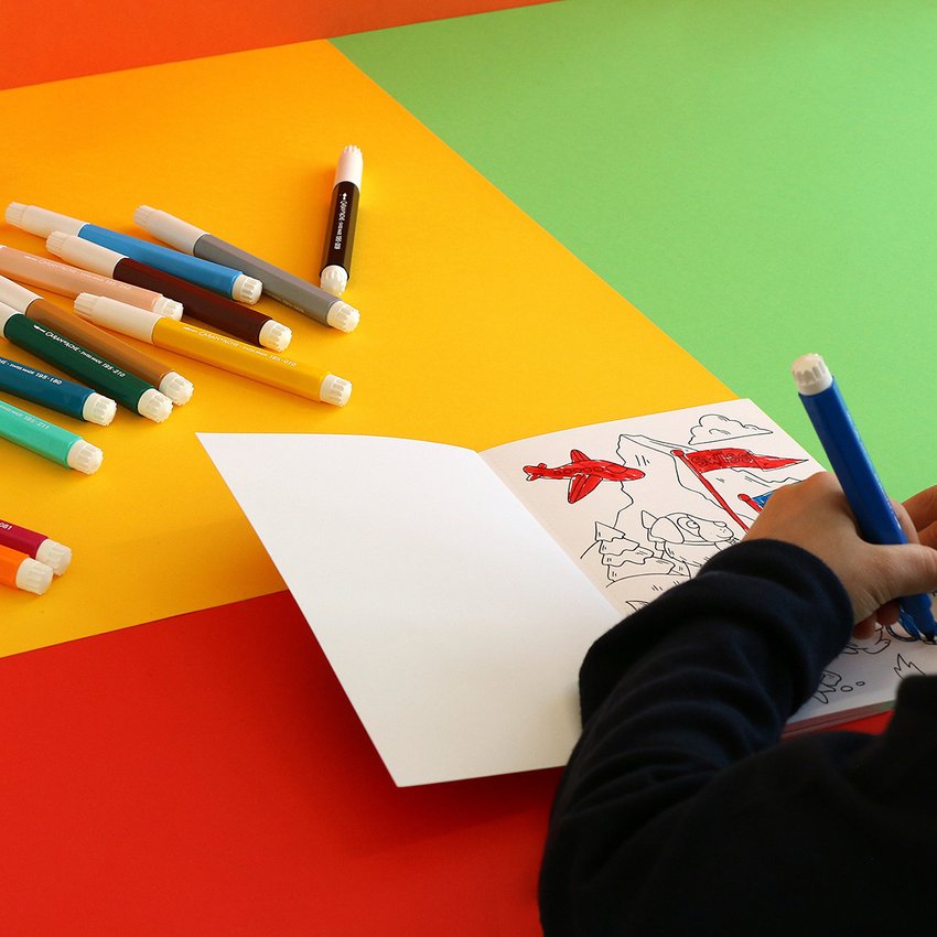 Flamastry akwarelowe CARAN D'ACHE Swisscolor Maxi 10 szt., mix kolorów