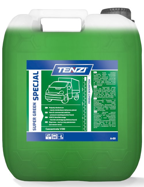 Tenzi Super Green aktywna piana mycie ciężarówek 20L