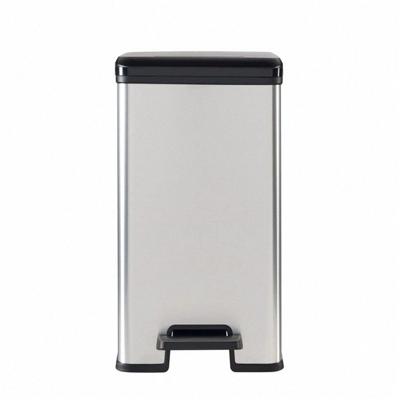 Kosz pedałowy 25L Slim Bin Curver 213300 srebrno czarny