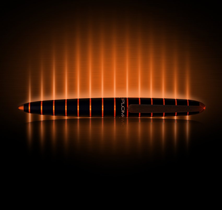 Pióro wieczne DIPLOMAT Elox F 14ct czarne/pomarańczowe