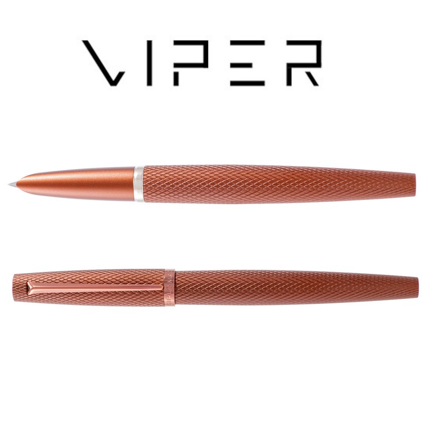 Pióro wieczne DIPLOMAT Viper guilloche F brązowe