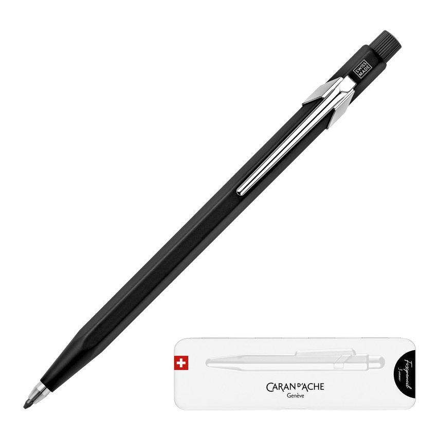 Ołówek automatyczny CARAN D'ACHE Fixpencil 3mm w pudełku czarny