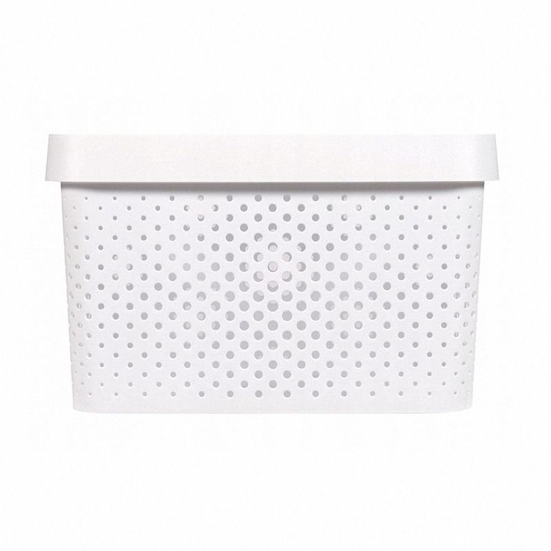 Pojemnik ażurowy z pokrywką Curver Infinity 17L biały