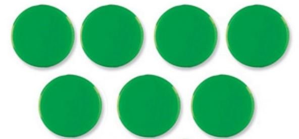 Magnesy Dahle Do Planerów 13 Mm Zielone Opakowanie 10 Sztuk