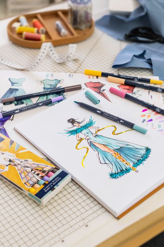 Pisak Goldfaber Sketch Dwustronny Zestaw Fashion 6 Kol. Faber-Castell