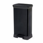 Curver 187178 metalizowany kosz pedałowy 50L czarny