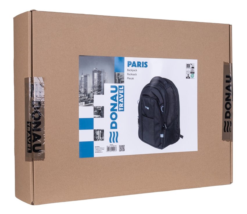Plecak DONAU TRAVEL Paris 15,6" 30l czarny