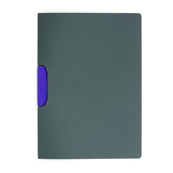 Skoroszyt z Klipsem Duraswing Color Grafitowy z Fioletowym Zaciskiem /Durable 230412