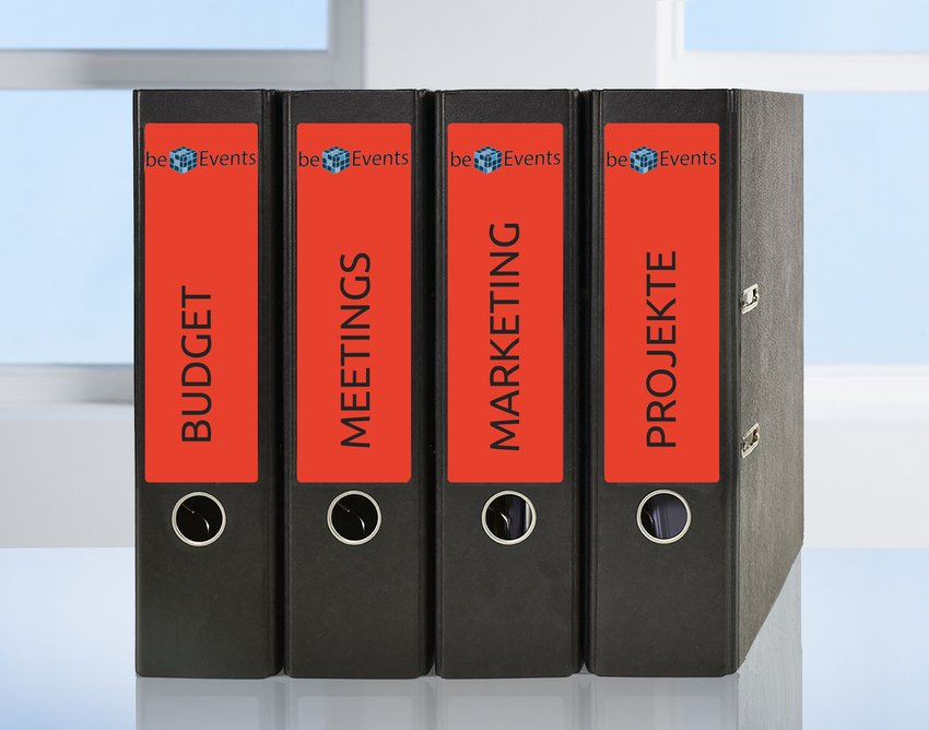 Etykiety do segregatora Avery 192x61 4/A4 A'20 Czerwone No.L4766-20