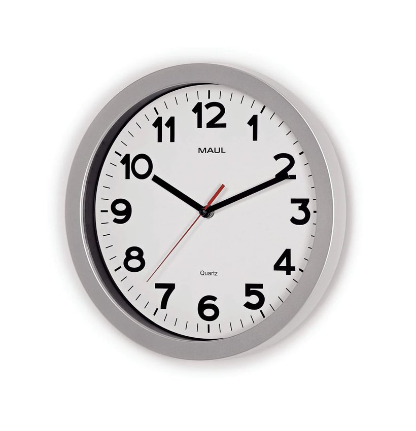 Zegar Ścienny Maulstep 30 Srebrny
