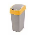 Kosz uchylny Flip 45L srebro pomarańczowy Curver 195023