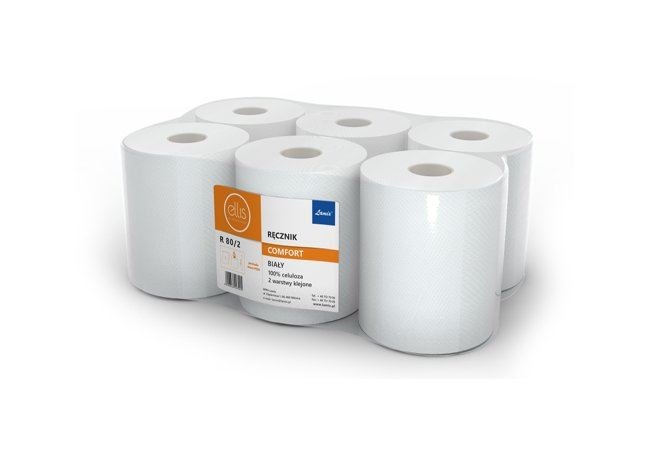 Ręcznik papierowy Ellis Comfort, 2-warstwowy, biały