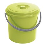 Plastikowe wiadro 12L z pokrywą zielony Curver 235237