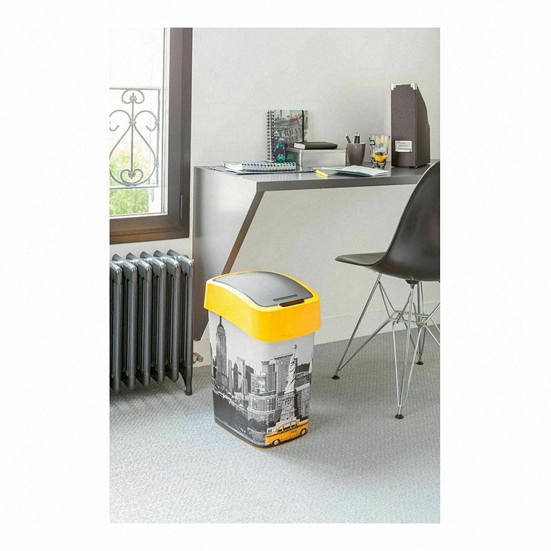 Kosz Flip Bin New York Curver 25L na śmieci szary