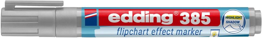 Marker do efektów na flipchartach e-385 EDDING srebrnoszary