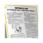 Znak TDC Instrukcja Postępowania na Stanowisku Pracy Z Komputerem I Drukarką  /TDC