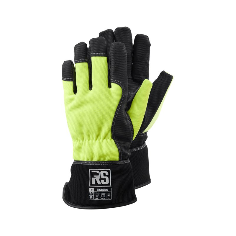 Rękawice Ocieplane RS Eisberg Rozm. 11 Czarno-Żółte  /RS-Schutz